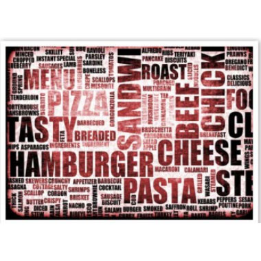 paq. 500 mantelines fast food 31x43cm