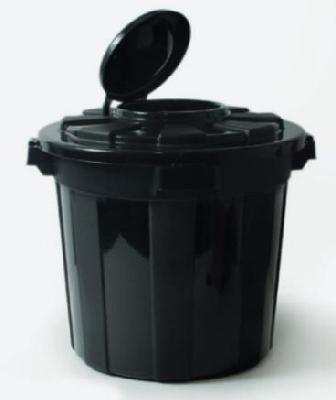 cubo basura 50l c/tapa negro