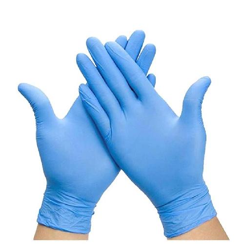 guantes vinilo azul talla m