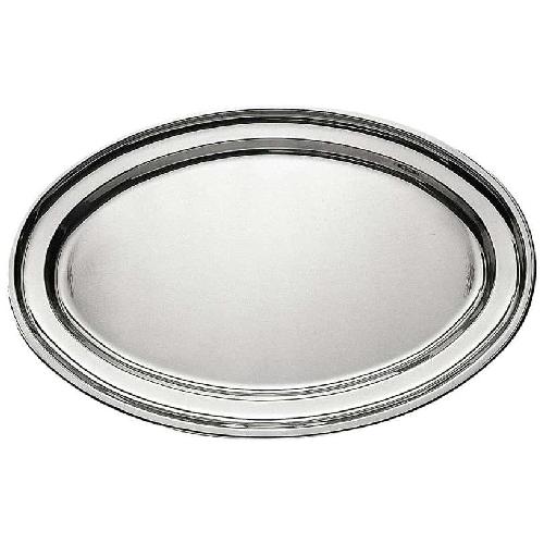 fuente oval borde vuelto 45x29.5cm inox