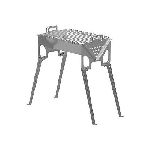 ip500 barbacoa inox desmontable c/patas 50cm