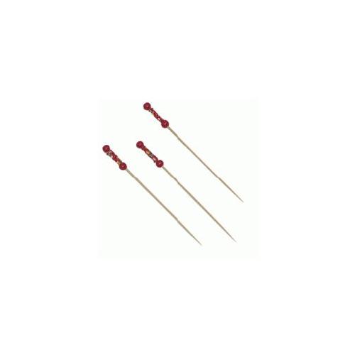 paq. 200 brocheta red handle 12cm