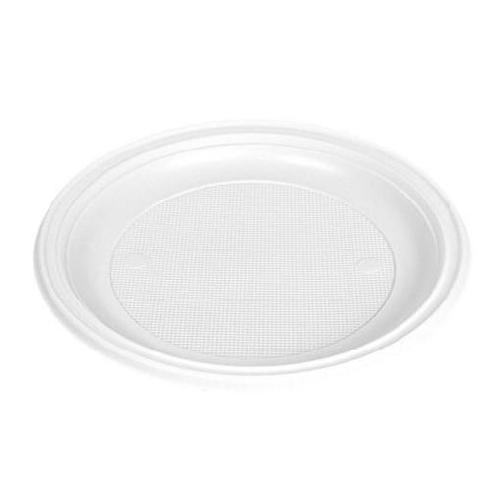 paq. 100 plato llano plastico 22cm