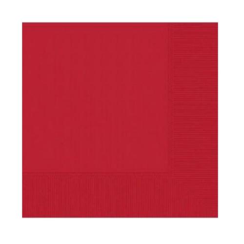 paq. 30 servilleta premum doble capa 33x33cm rojo