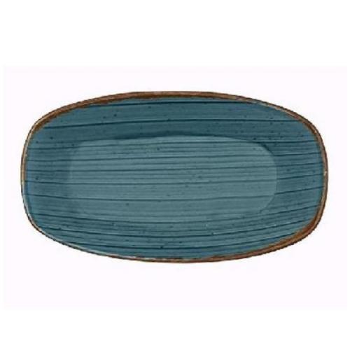 hypnosis azul petrol plato oval 25x14cm