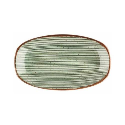 hypnosis verde plato oval 34x19cm 