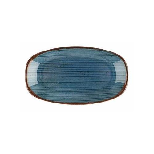 hypnosis azul petrol plato oval 34x19cm