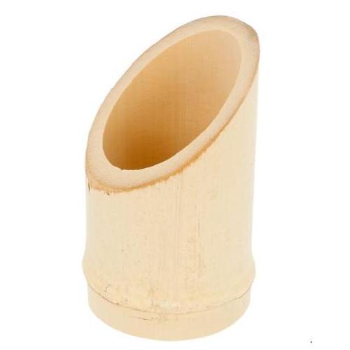 paq. 10 tubo truncado bambu 5-5.5x9cm