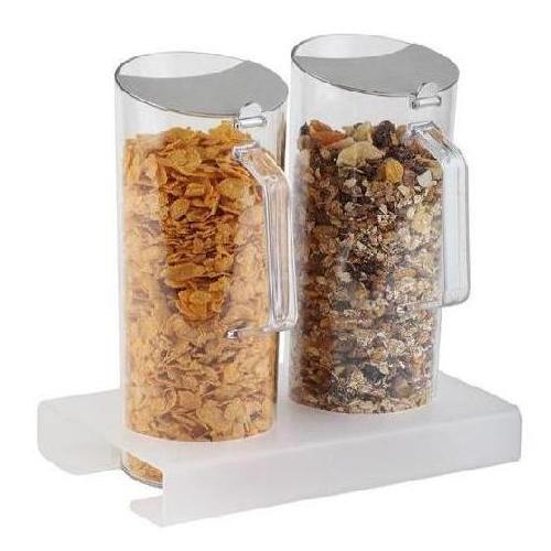 soporte + 2 jarras dispensador cereales 3l