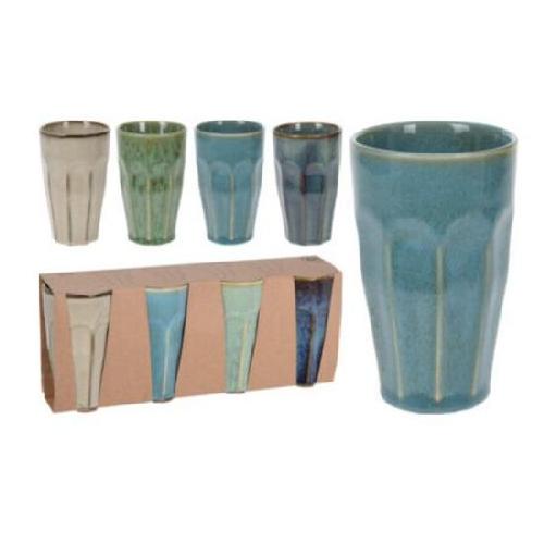 set 4 tazas 33cl colores