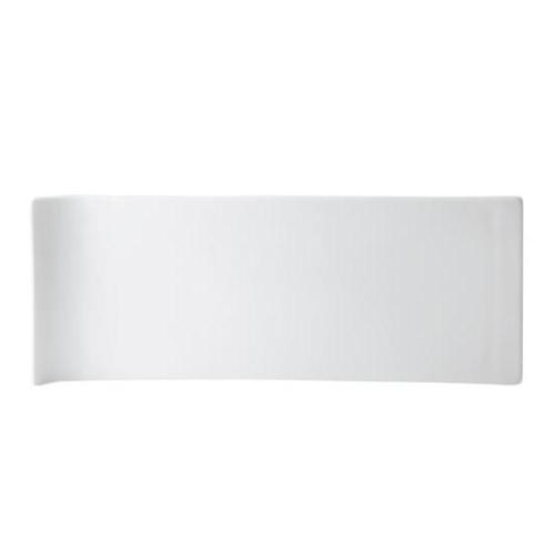 bandeja rectangular 30.5x9.5cm blanca