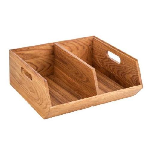 caja doble 35x31cm madera