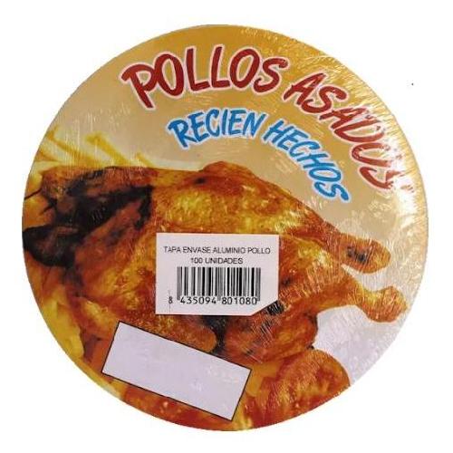 paq. 100 tapa envase pollo