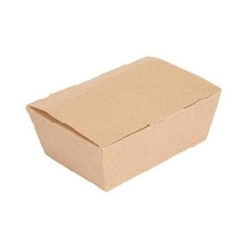 paq. 60 cajas lunch 14x9.7x5cm 500ml kraft