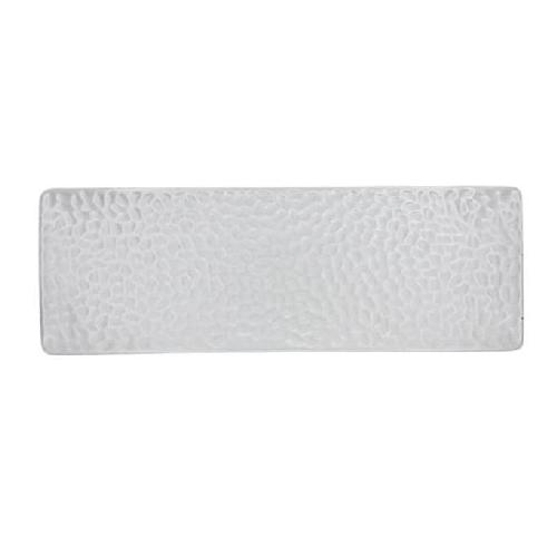 bandeja rectangular 39cm blanca mate